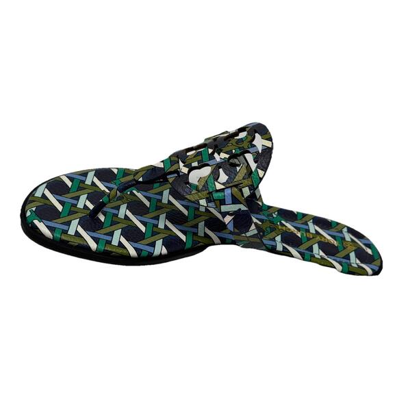 Tory Burch Miller blue geo metro blue print 7 - Picture 3 of 7